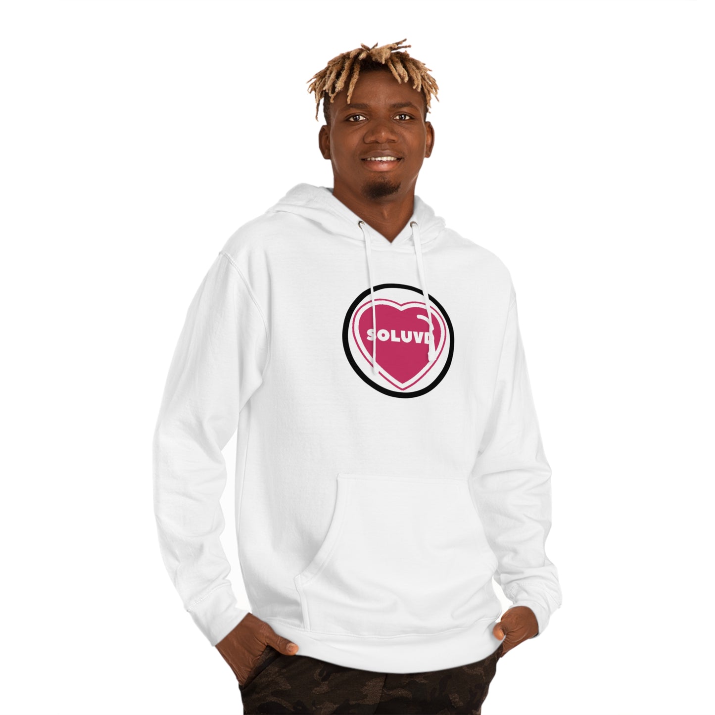 Soluvd Unisex Hooded Logo One Sweatshirt