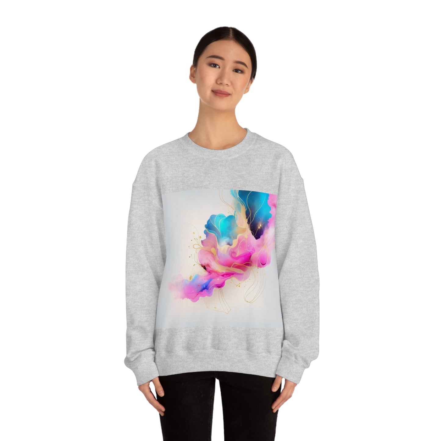 Soluvd Unisex Heavy Blend™ Crewneck Sweatshirt Alcohol Ink