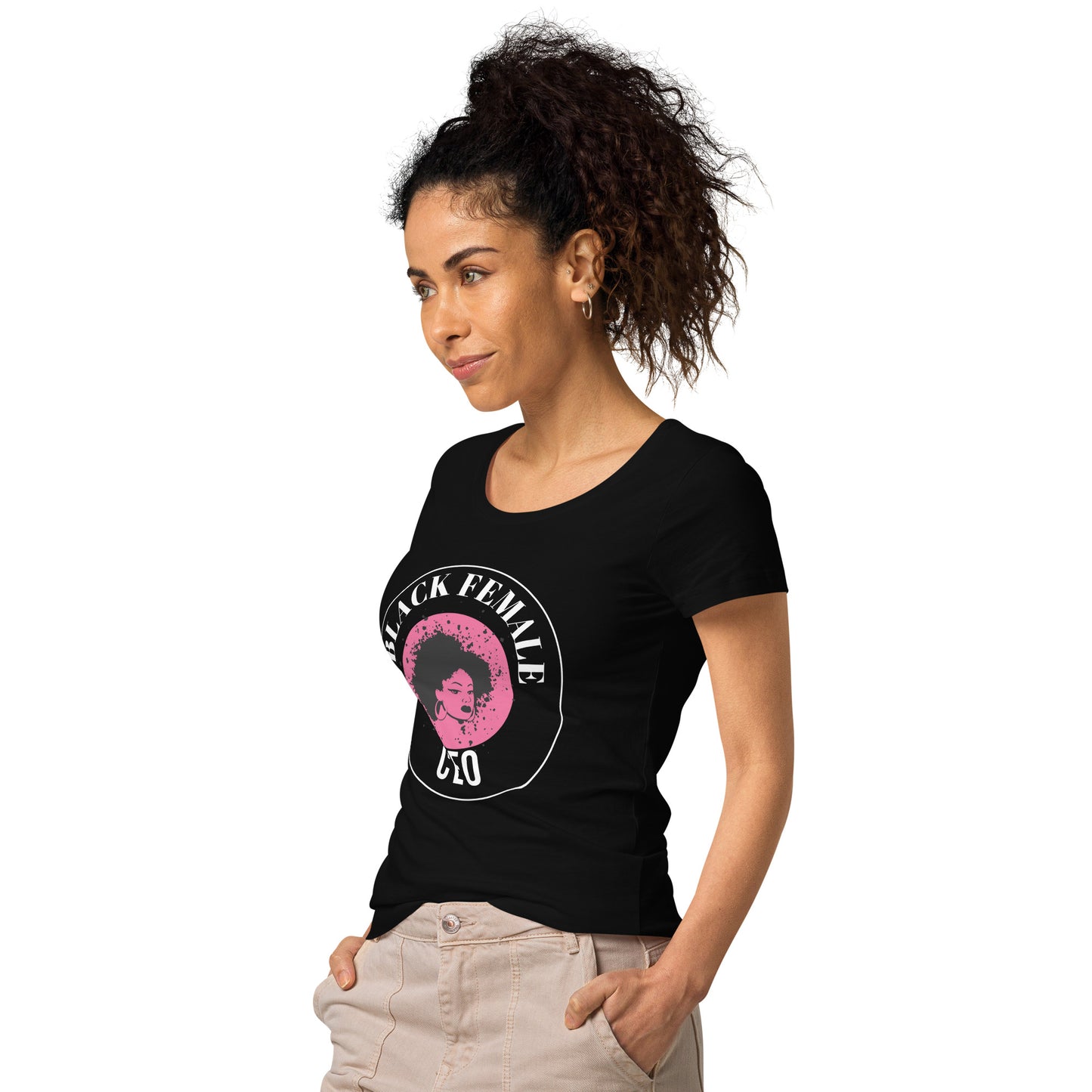 Black Female CEO Women’s basic organic t-shirt