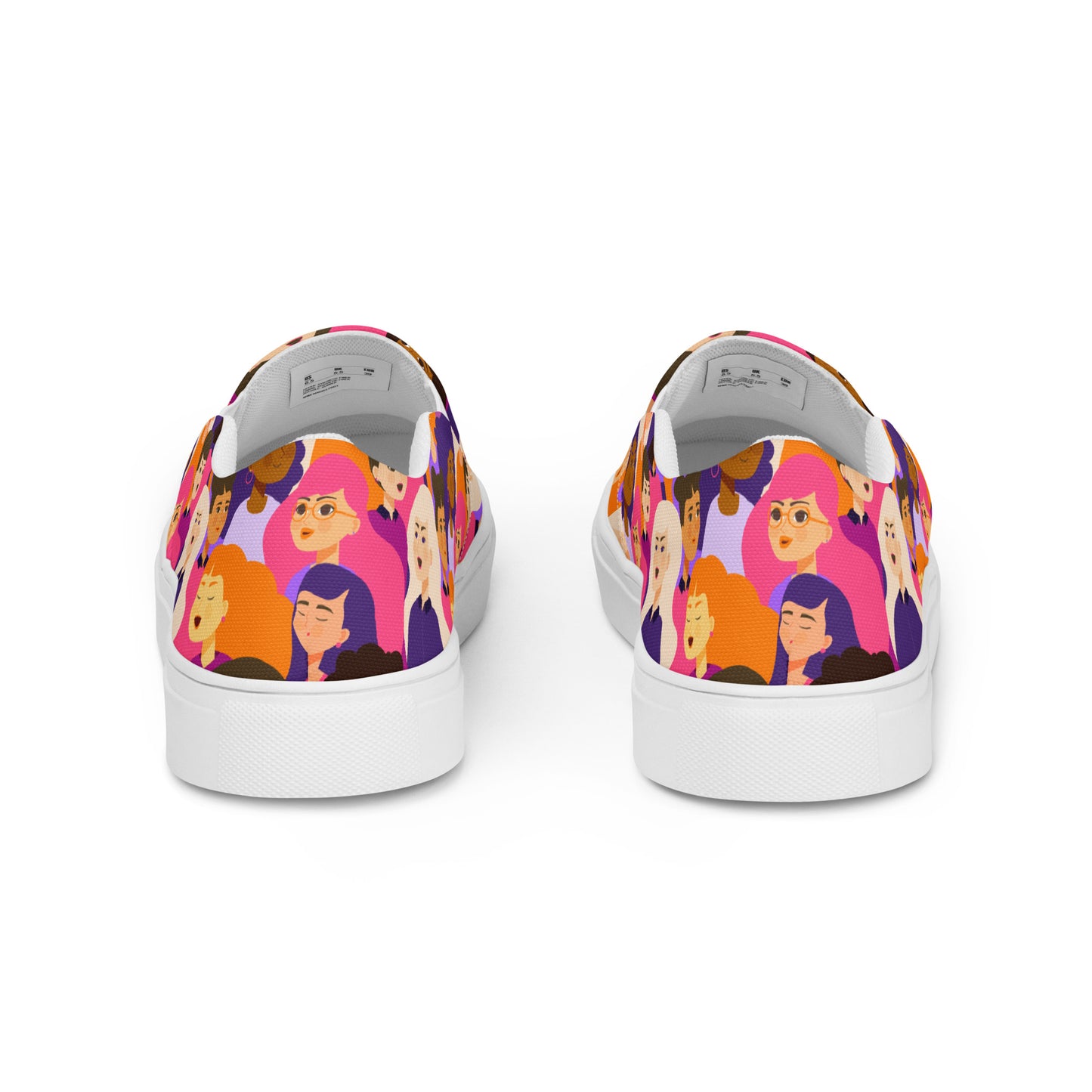 Women’s slip-on canvas shoes with Pink Ladies Print